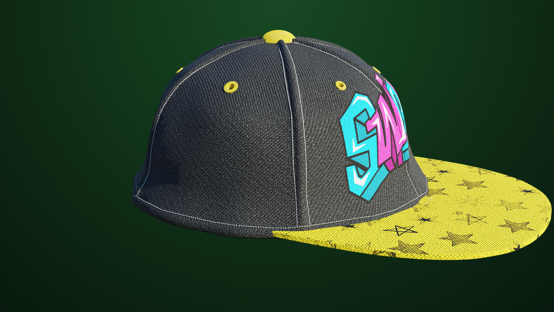 Swag Cap All PBR Unity UE Textures Included 3D Model by Eight Vertex