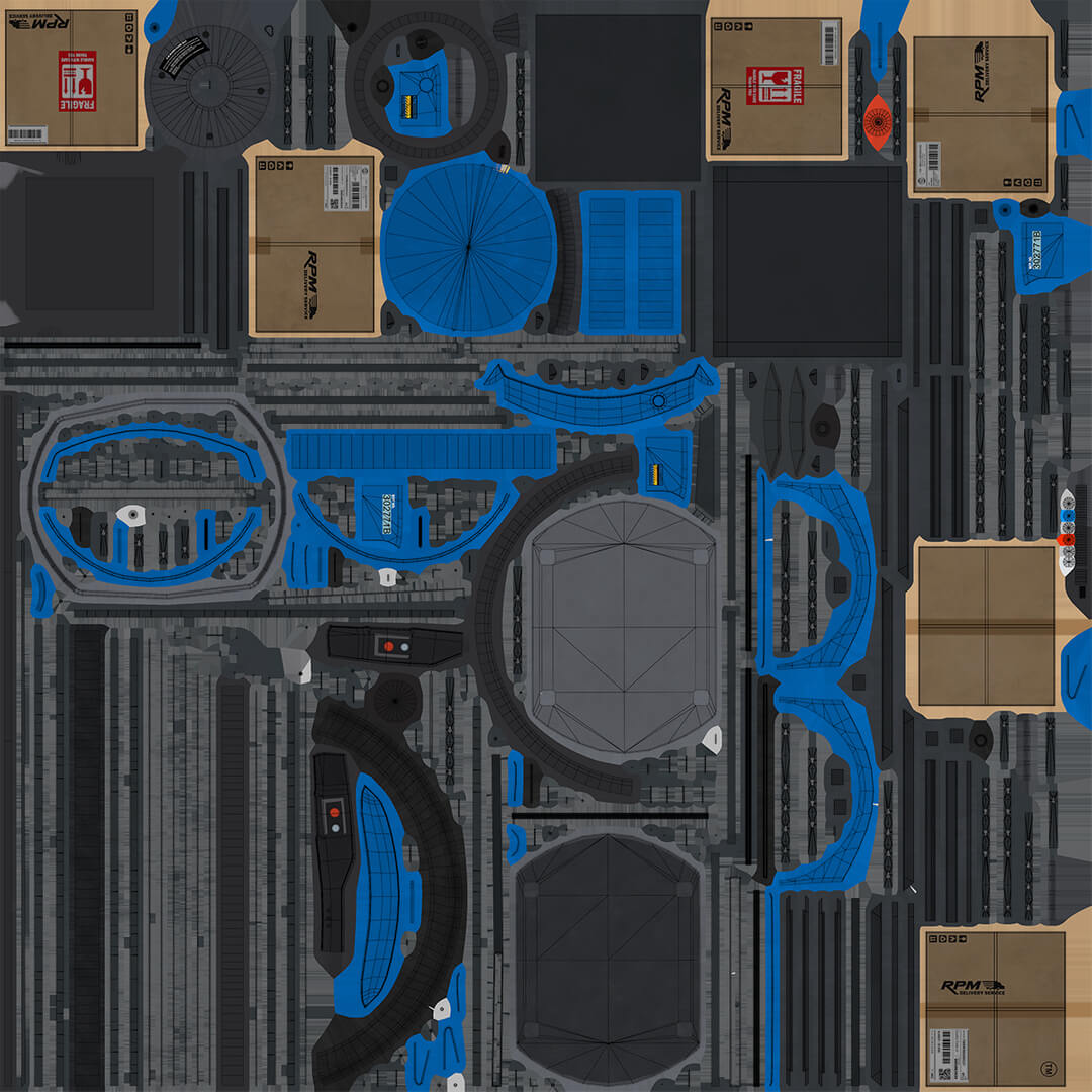Warehouse Robot Generic All PBR Unity UE Textures - 3D Model by Eight ...