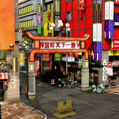 Japanese Street Kamuro for DAZ