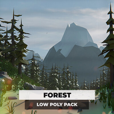 Forest Low Poly Pack - 100 Models