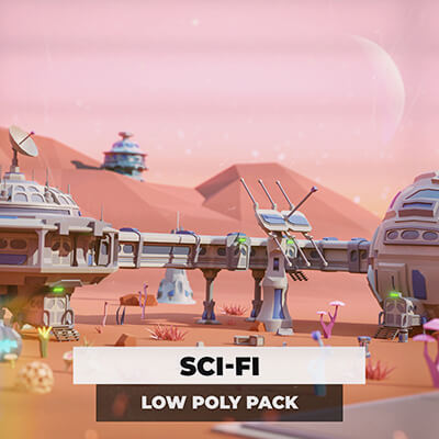 Low Poly Sci-Fi Pack