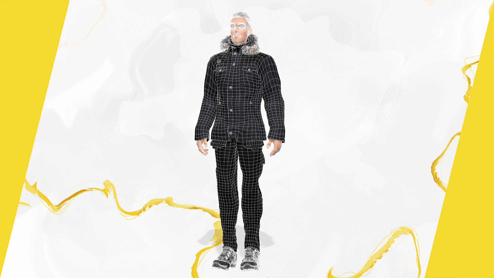 Man in Winter Outfit Stylized Realistic Character Rig - 3D Model by ...