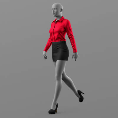 Blouse Skirt Shoes G8 Female