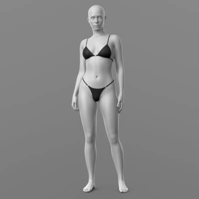 Bra 03v and Panties Straps 4v G9