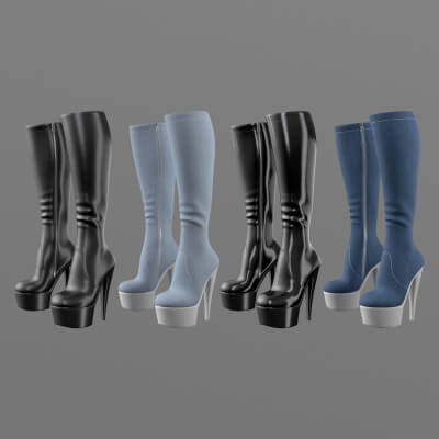 Collection High-Heeled Boots 2v 4 in 1 G8 Female
