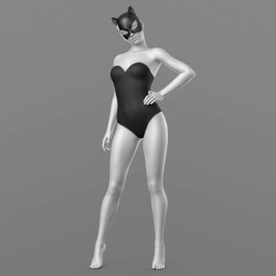 Corset 02v and Cat Mask G8F