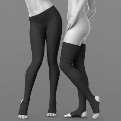 Dance Leggings and Stockings 02v G8 Female
