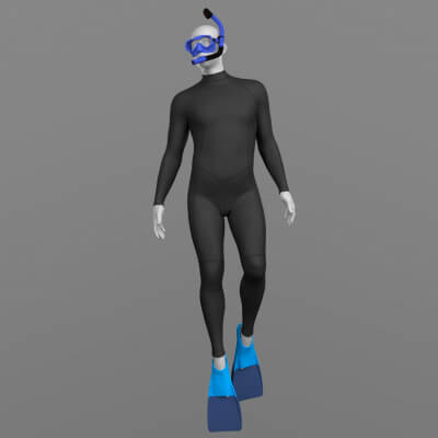 Diving Set and Wetsuit G9