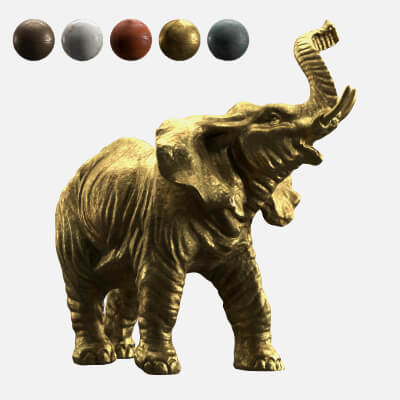 Elephant Sculpture Props