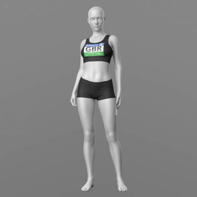 Female Athlete Set G8 by Elena_Sh