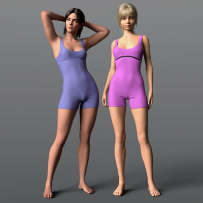 Fitness Jumpsuit G8F G9 by Elena_Sh