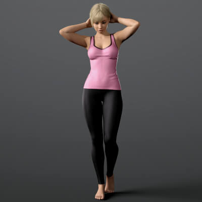 Fitness Tank Top and Leggings 02v G8F
