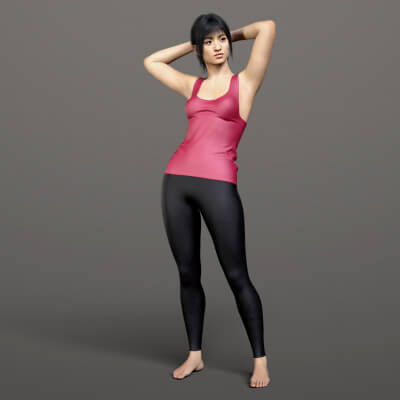 Fitness Tank Top and Leggings 02v G9 by Elena_Sh