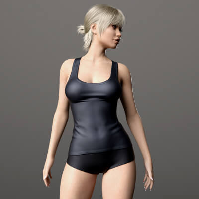 Fitness Tank Top G8F by Elena_Sh