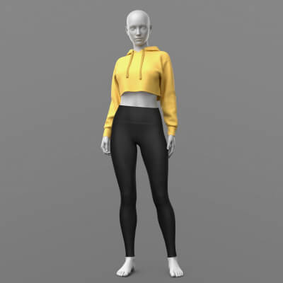 Hoody 03v and Leggings 02v G8 Female