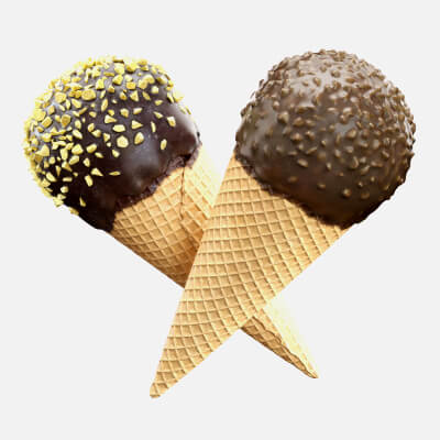 Ice Cream Cone 4v Props