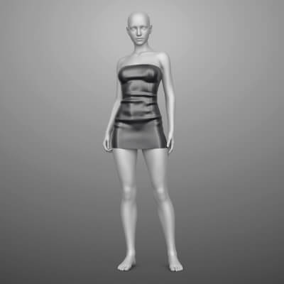 Leather Dress G8 Female
