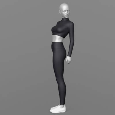 Leggings Long Sleeve Top Sneakers 2v G8 Female by Elena_Sh