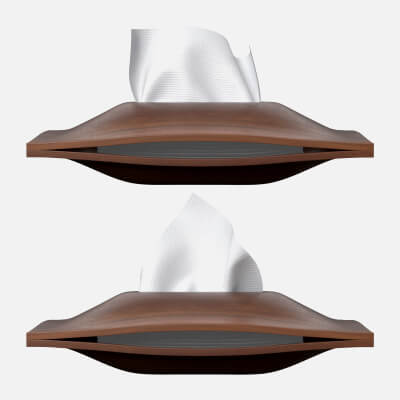 Napkin Holder Set 2in1 3D Model