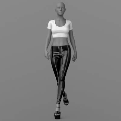 Pants Shirt High-Heeled Sandals G8 Female