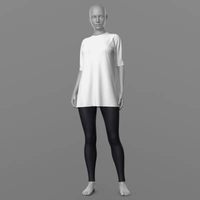 Shirt Long and Leggings G8 Female