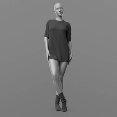 Shirt Long and Socks G8 Female