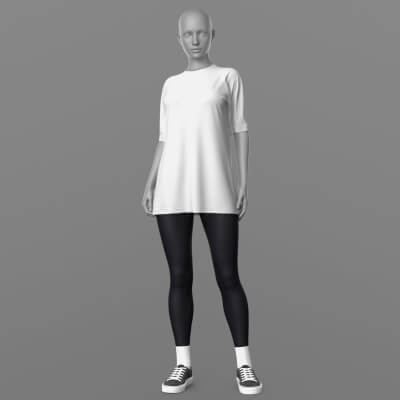 Shirt Long Leggings Socks 2v Sneakers G8 Female
