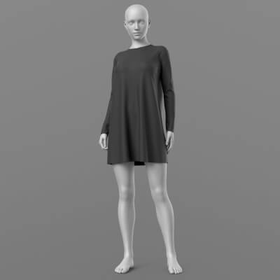Short Dress 6v G8 Female