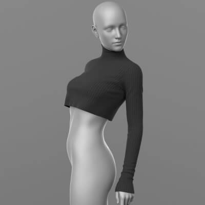 Short Sweater G8 Female by Elena_Sh