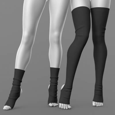 Stockings 02v and Socks 03v G8 Female
