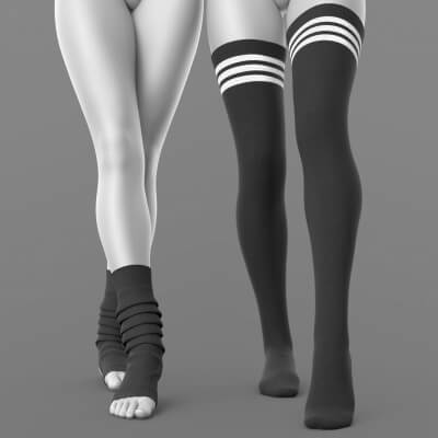 Stockings and Socks 04v G8 Female