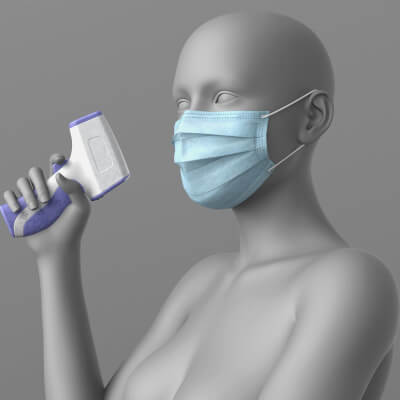 Surgical Mask Thermometer G8 Female