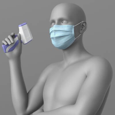 Surgical Mask Thermometer G8 Male