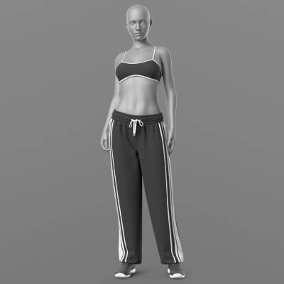 Sweatpants Top 2v Sneakers 2v G8 Female