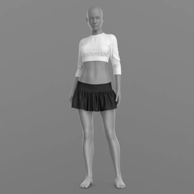 Sweatshirt Short and Skirt G8 Female