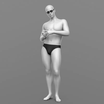 Swimming Trunks and Swimming Goggles G9