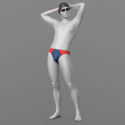 Swimming Trunks Goggles Cap G8 Male