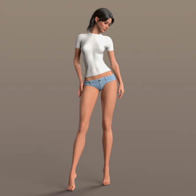 T Shirt 2v and Denim Panties G9 by Elena_Sh