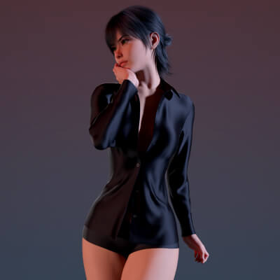 Unbuttoned Blouse G9 by Elena_Sh
