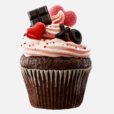 Valentines Cupcake Props DAZ