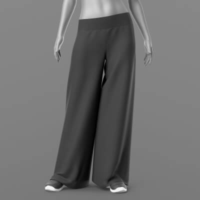 Wide Trousers and Sneakers 2v G8 Female by Elena_Sh