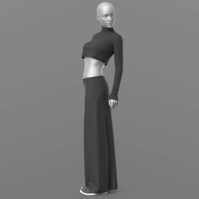 Wide Trousers Sneakers 2v Short Sweater G8 Female by Elena_Sh