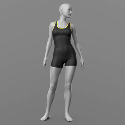 Wrestling Overalls G8 Female by Elena_Sh