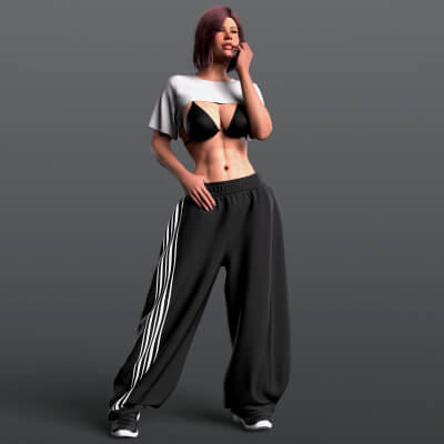 Baggy Sweatpants G9 by Elena_Shvets