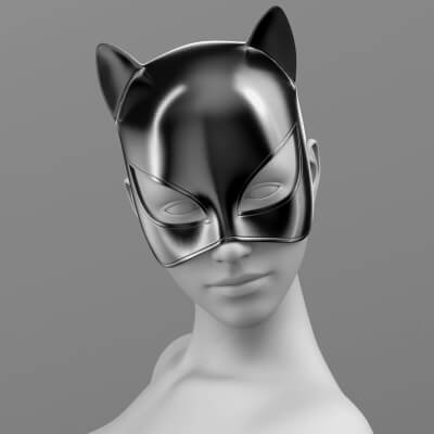 Cat Mask G8 Female by Elena_Shvets