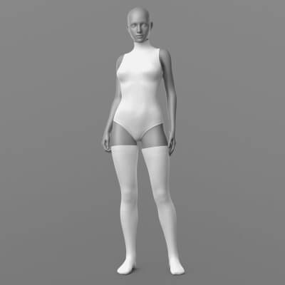 Knitted Bodysuit and Stockings G8 Female by Elena_Shvets