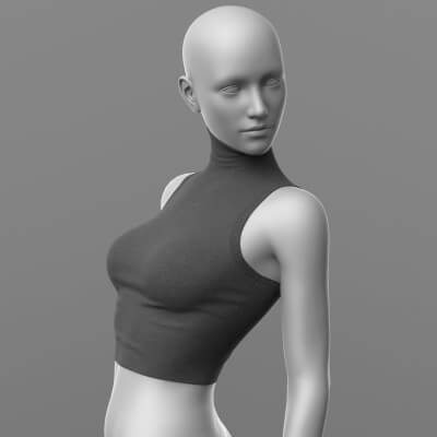 Knitted Top 2v G8 Female by Elena_Shvets