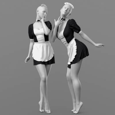 Maid Outfit G8F G9