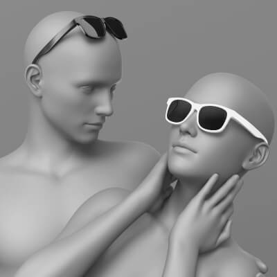Sunglasses 2in1 G8 Female and Male