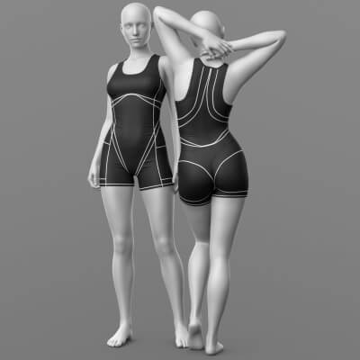 Textures Stitches Wrestling Overalls G8 G9